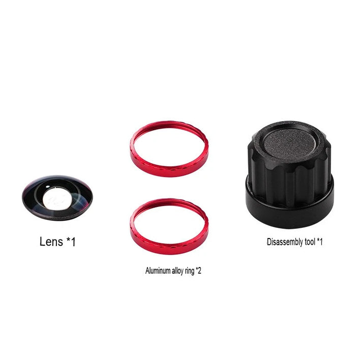 OEM (Generic) INSTA360 X5 Replacement Lens Kit - Single (Red)