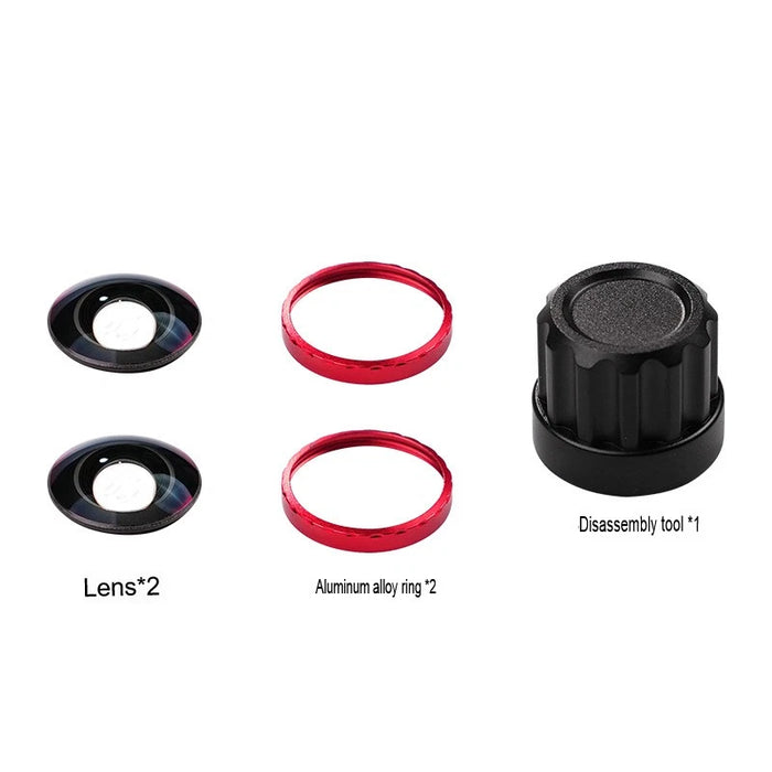 OEM (Generic) INSTA360 X5 Replacement Lens Kit - Double (Red)