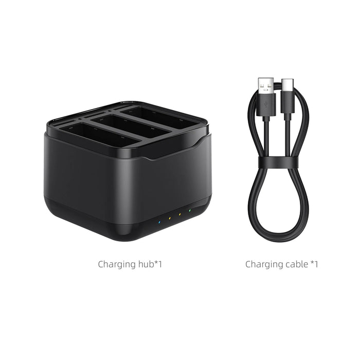 OEM (Generic) Triple Charging Hub for DJI OSMO 360/ Action 5 Pro/ Action 4 /Action 3