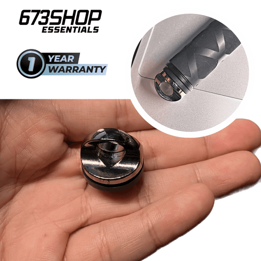 【 673SHOP ESSENTIALS 】All Metal 1/4" D-Ring with Rubber Grip - Larger, Suitable for Bigger Camera & Selfie Sticks - 673SHOP.com