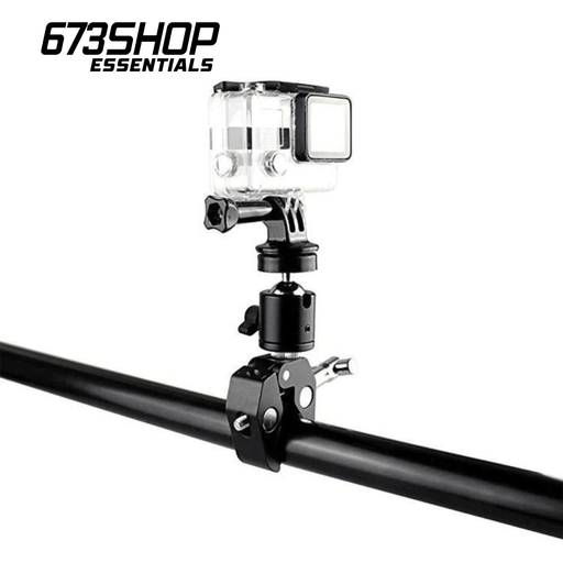 【 673SHOP ESSENTIALS 】Multi-Purpose Photography Super Clamp with Ball Head for Mounting of Camera Monitors, LED Light - 673SHOP.com