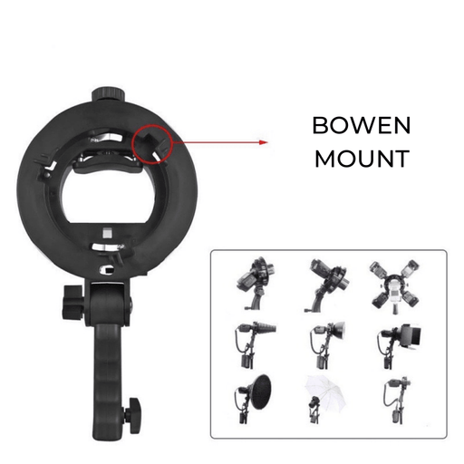 【 673SHOP ESSENTIALS 】S-Type Bracket/ Bowens S-Mount Holder for Flat-Head Flash/ Speedlight to use Bowen Mount Softbox, Reflector - 673SHOP.com