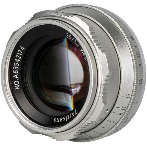 7ARTISANS 35mm f/1.2 - Canon EOS M Mount, Silver - 673SHOP.com