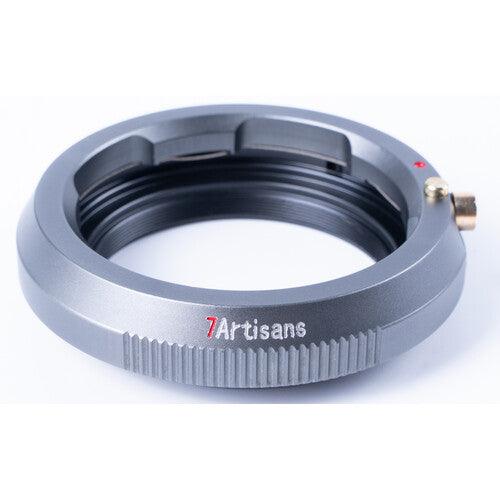 7ARTISANS Photoelectric LM-FX Adapter Ring - Leica M Mount Lens to Fujifilm X Mount Camera, Silver - 673SHOP.com