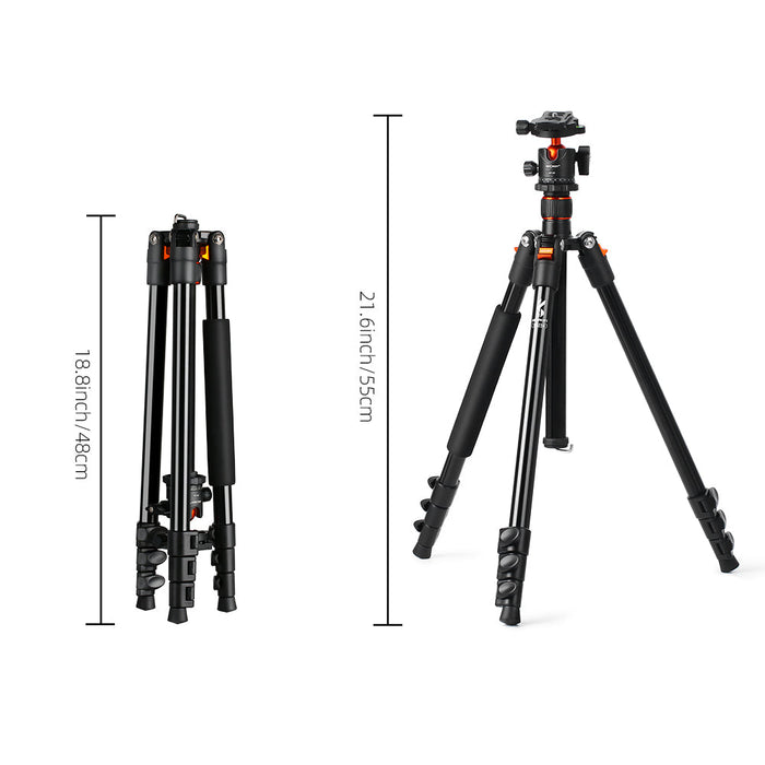 K&F CONCEPT SA234 DSLR Aluminum Camera Tripod with Ball Head