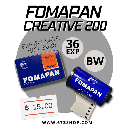 FOMA Fomapan Creative 200 - 36 Exposures, Black & White, ISO 200 - 673SHOP.com