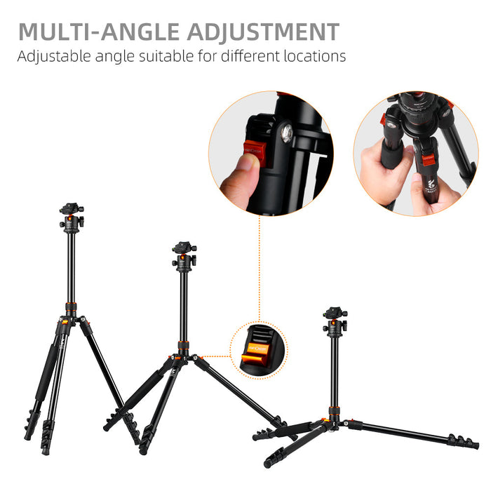 K&F CONCEPT SA234 DSLR Aluminum Camera Tripod with Ball Head