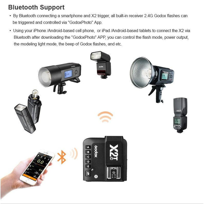GODOX X2T TTL Wireless Flash Transmitter for Fujifilm (compatible with Godox speedlight, studio light) - 673SHOP.com