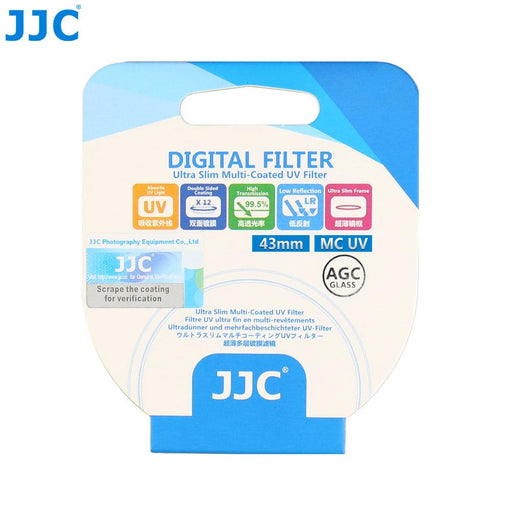JJC A+ Ultra Slim Multi-Coated UV Filter - All Sizes (39mm to 82mm) - 673SHOP.com