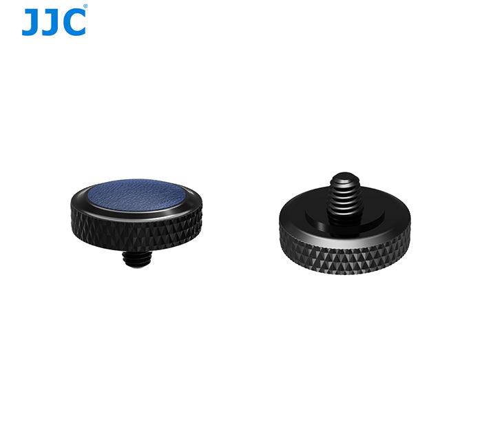 JJC Deluxe Soft Release Button - Black & Blue - 673SHOP.com