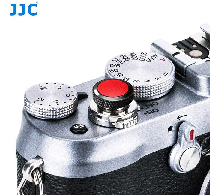 JJC Deluxe Soft Release Button - Black & Red - 673SHOP.com