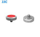 JJC Deluxe Soft Release Button - Silver & Red - 673SHOP.com