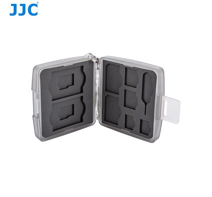 JJC Memory Card Case fits 2 SD, 2 MSD, 2 SIM, 2 Micro SIM, 2 Nano SIM - 673SHOP.com
