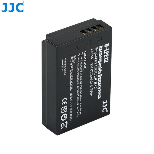 JJC Replacement Battery for Canon LP-E12 (for Canon EOS M50 Mark II, 100D, M2, M, M50, M200, M100, M10 PowerShot SX70 HS) - 673SHOP.com