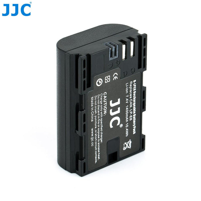 JJC Replacement Battery for Canon LP-E6 (for Canon EOS R5, R6, R, 5D Mark IV, 5D Mark III, 5DS, 5DS R, 5D Mark II, 6D Mark II, 6D, 7D Mark II, 7D, 90D, 80D, 70D, 60D, 60Da) - 673SHOP.com