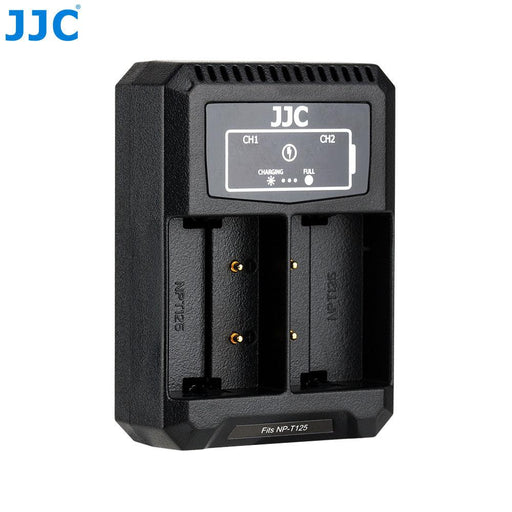 JJC USB Dual Battery Charger For Fujifilm NP-T125/JJC B-NPT125 (for Fujifilm GFX cameras) - 673SHOP.com