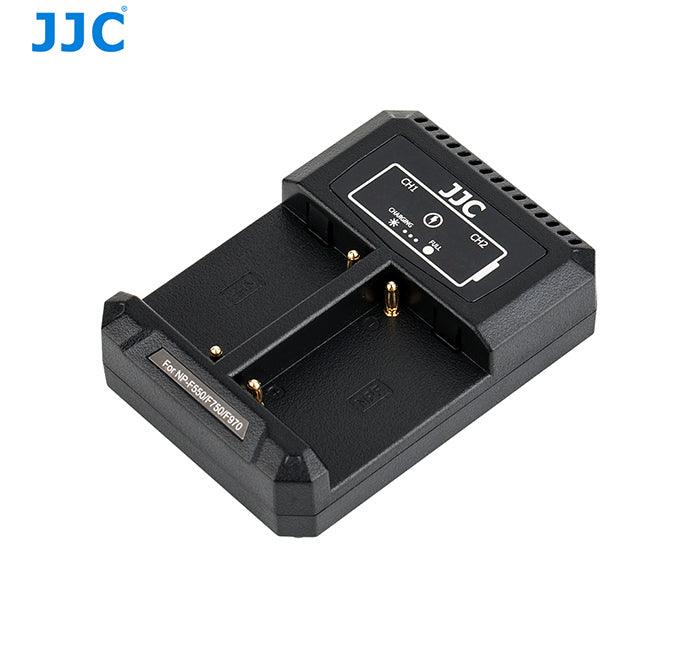 JJC USB Dual Battery Fast Charger & Battery Kit for Video & Studio