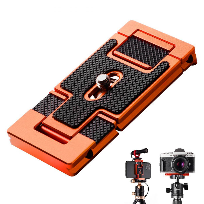 K&F CONCEPT Arca Swiss Quick Release Magic Plate Tripod Phone Holder for Camera, Monitor, RGB Lighting, and Smartphone - 673SHOP.com