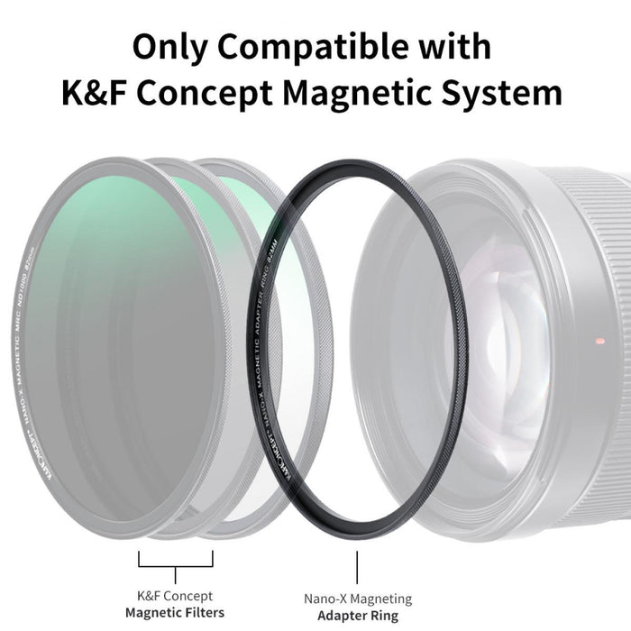 K&F CONCEPT Magnetic Lens Filter Adapter Rings - All Sizes - 673SHOP.com