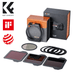 K&F CONCEPT NANO-X Pro Square Filter Holder System Pro ND+ Kit (Includes Filter Holder + 95mm Circular Polariser + ND1000 (10 Stop) + ND64 + ND8 + 4 x Filter Adapter Rings) - 673SHOP.com