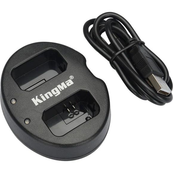 KINGMA Dual Battery Charger (BM015) for Canon NP-W126 (compatible with most Fujifilm X cameras) - 673SHOP.com