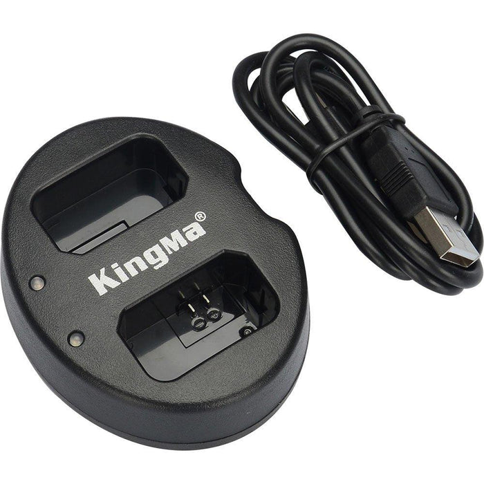 Caricabatterie EN-EL14 Con Lettore SD – Per Nikon D3100 A D5600, 2 Slot, LCD E Ricarica USB-C