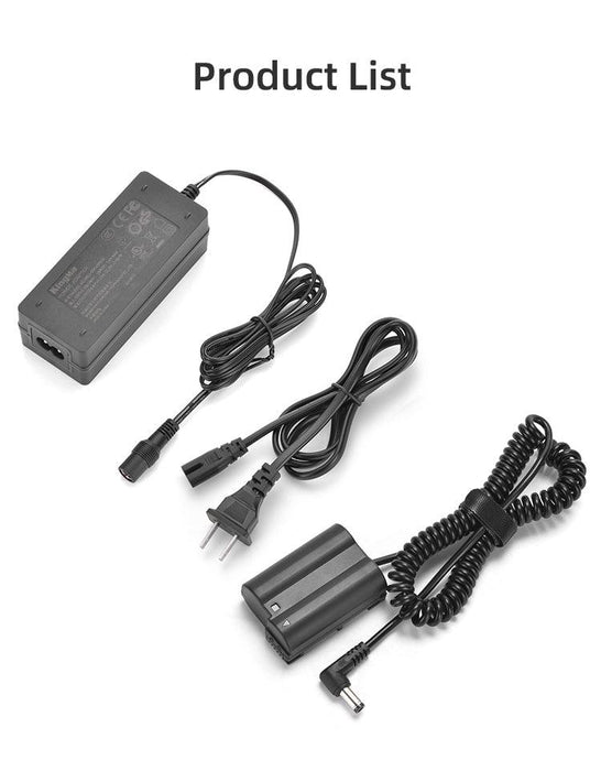 KINGMA Dummy Battery Kit with AC Power Supply Adapter for Nikon EN-EL15 (compatible with Nikon D500, D600, D610, D750, D850, D7000, D7100, D7200, D7500, 1V1, Z5, Z6, Z6 II, Z7, Z7 II) - 673SHOP.com