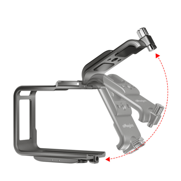 OEM (Generic) All Metal Utility Frame/ Protective Cage - for Insta360 ONE R/ RS Action Camera (Horizontal Version) - 673SHOP.com
