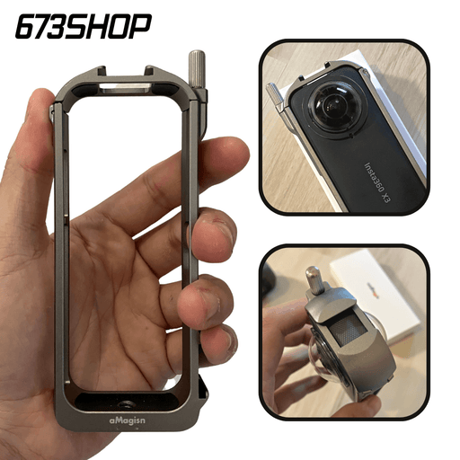 OEM (Generic) High Quality, Full Metal Protective Cage - for Insta360 X3 - 673SHOP.com