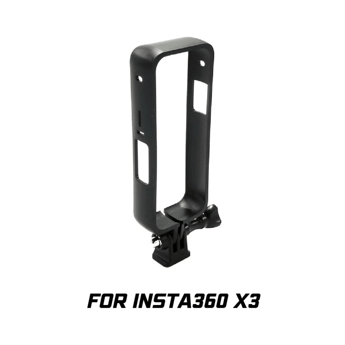 OEM (Generic) Plastic Bumper Case with GoPro Standard Mount - for Insta360 X3 - 673SHOP.com