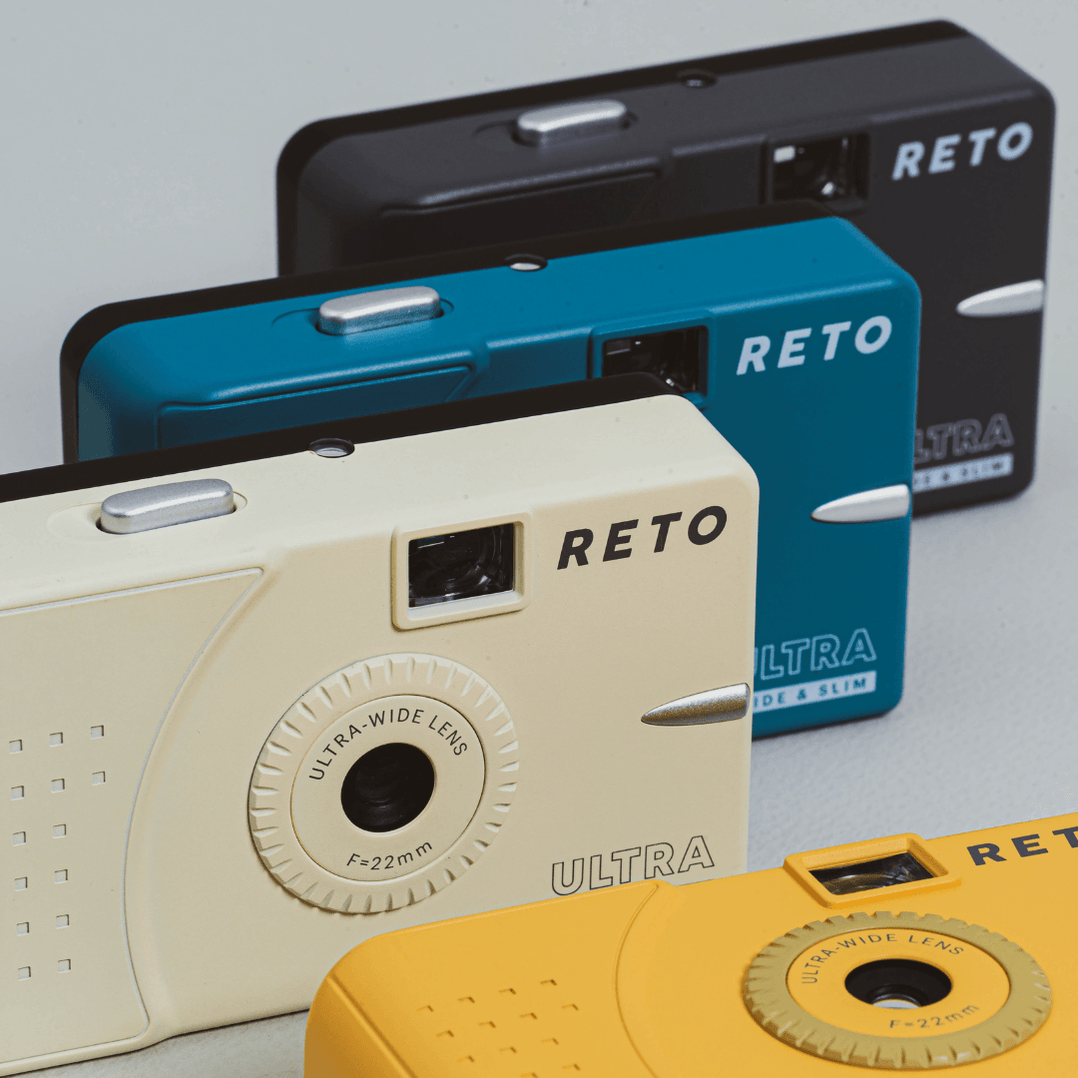 RETO Ultra Wide & Slim Wide Angle & Compact 35mm Film Camera (Reusable