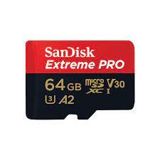 SANDISK Extreme PRO UHS-I MicroSD Memory Card with SD Adapter