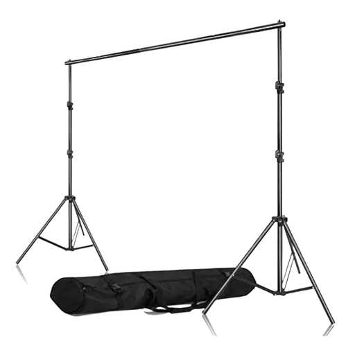 SELENS Background (Backdrop) Stands with crossbar for studio, portable shoots, portraits - 3 x 2.6 m - 673SHOP.com