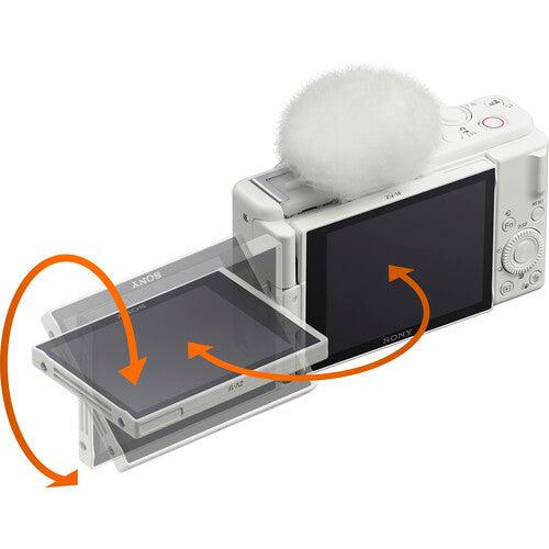 Sony ZV-1F Vlogging Camera (White) - 673SHOP.com