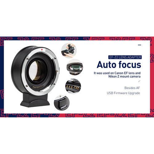 VILTROX EF-Z2 Autofocus Speed Booster Adapter Canon EF Lens to